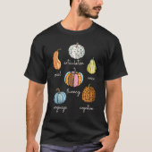Speech Therapy Pumpkin SLP Neurodiversity Fall Tea Tシャツ (正面)