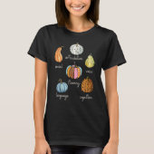 Speech Therapy Pumpkin SLP Neurodiversity Fall Tea Tシャツ (正面)