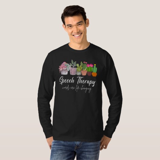 Speech Therapy SLP Speech Language Pathology Cute  Tシャツ (正面フル)