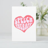 Speech Therapy Speech Language Therapist サンキューカード (スタンド正面)