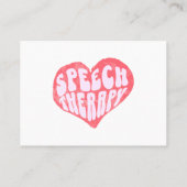 Speech Therapy Speech Language Therapist 名刺 (裏面)