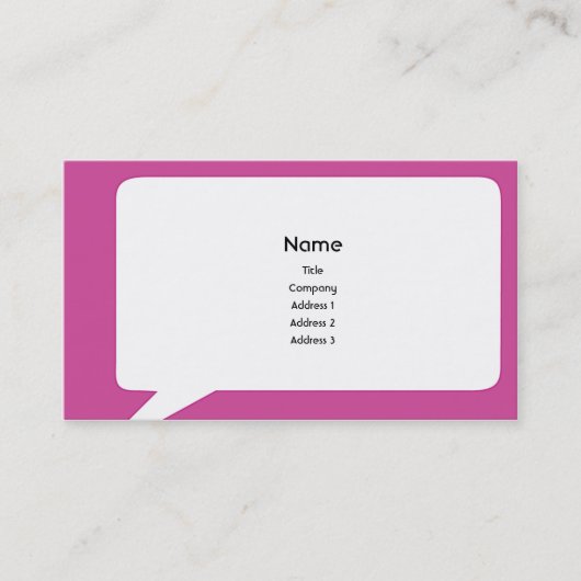 Speechbox -ビジネス 名刺 (正面)