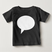 speechbubble02whiteondark01 ベビーTシャツ (正面)