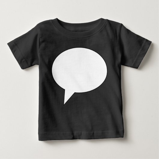 speechbubble02whiteondark01 ベビーTシャツ (正面)
