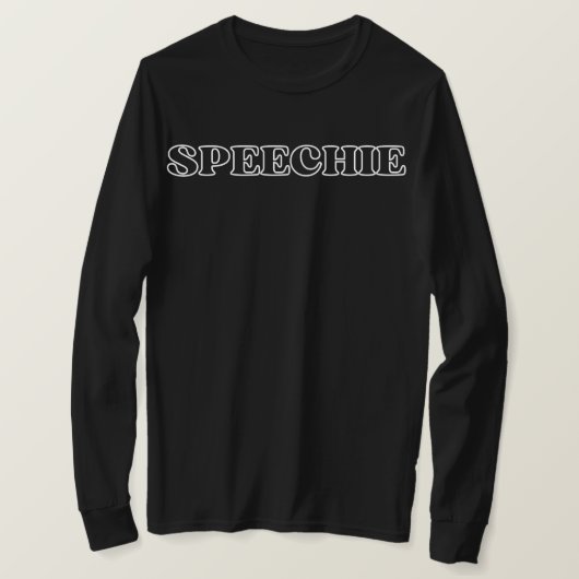 SPEECHIE シャツ、言語療法士ギフト、 Tシャツ (デザイン正面)