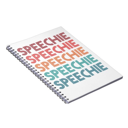 Speechie Retro Speech Pathology Pathologist SLP ノートブック (右側)