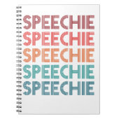 Speechie Retro Speech Pathology Pathologist SLP ノートブック (正面)