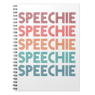 Speechie Retro Speech Pathology Pathologist SLP ノートブック