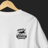 Speed Altitude Courage Aviation Jet Design Tシャツ