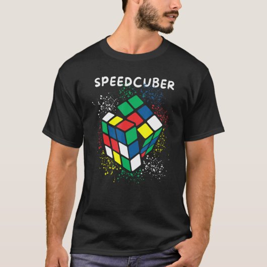 Speed Cubing Puzzle Cube Speedsolving Puzzle Tシャツ (正面)