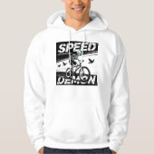 Speed Demon Spooky Cyclist Graphic パーカ (正面)