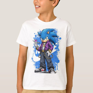Speed Drip – Urban Sonic Style Kids' T-ShirT-Shirt Tシャツ