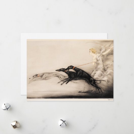 Speed II, Vitesse, 1933 by Louis Icart シーズンカード (正面/裏面インサイチュ)