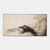 Speed II, Vitesse, 1933 by Louis Icart デスクマット (正面)