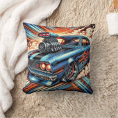 Speed in Motion モダン Home Decor 70s クッション (ブランケット)