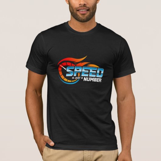 Speed is just a number Automotive Graphic T-Shirt  Tシャツ (正面)