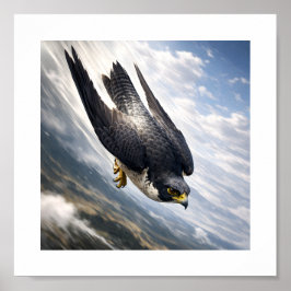 Speed of the Sky – Peregrine Falcon in Descent ポスター