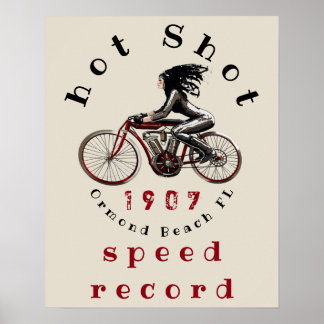 speed record ormond beach ポスター