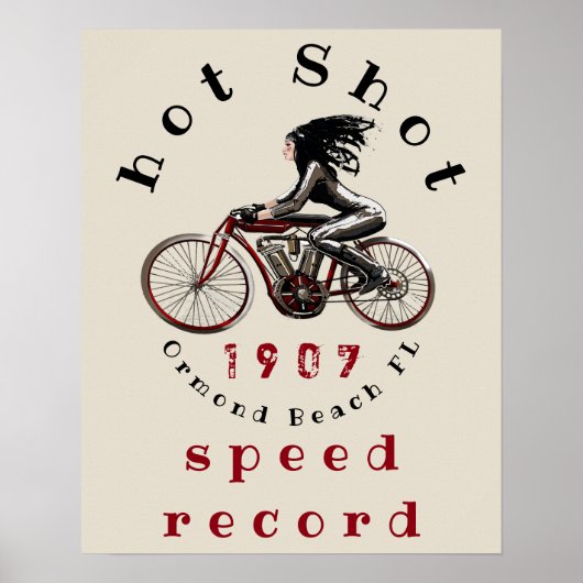 speed record ormond beach ポスター (正面)