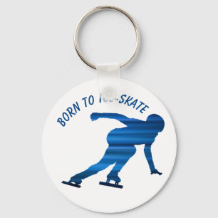 Speed skating keychain キーホルダー
