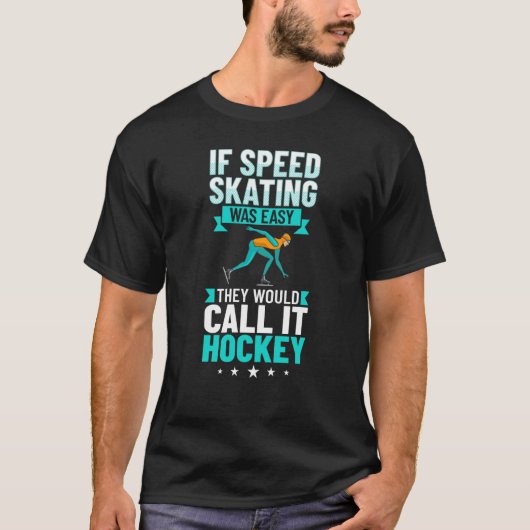 Speed Skating Skates Short Track Skater Workout Tr Tシャツ (正面)