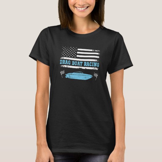 Speedboat Racing Drag Boat Racer Drag Boat Racing Tシャツ (正面)