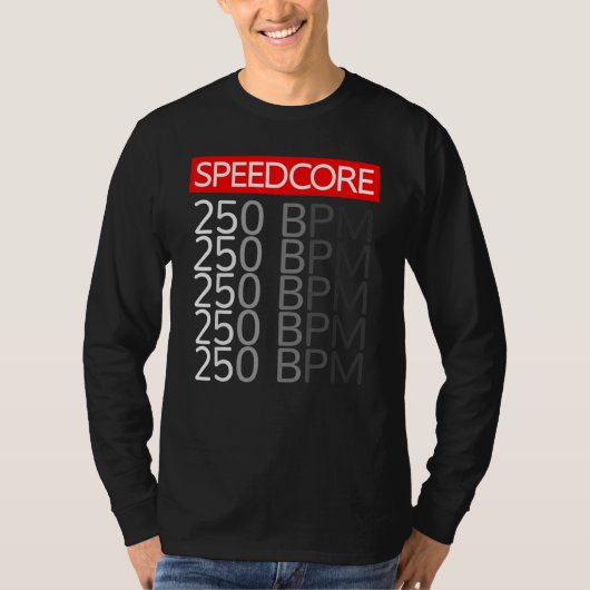 SpeedcoreハードコアガバアップテンポハッケレーヴBpm F Tシャツ (正面)