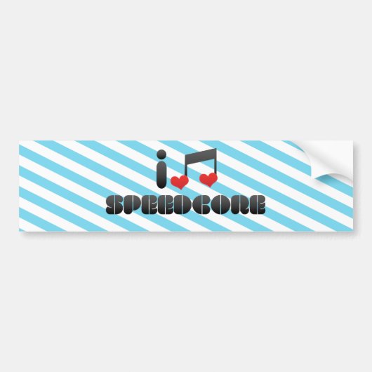Speedcore バンパーステッカー (正面)