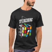 Speedcubing Cubing Speedsolving Speedcubing Speed  Tシャツ (正面)