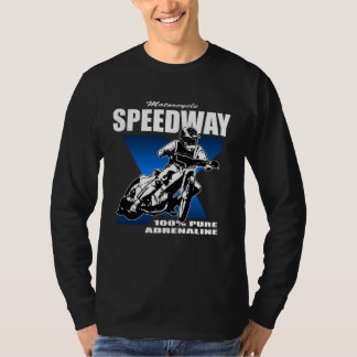 Speedway railway sport motorcycle racing driver tシャツ
