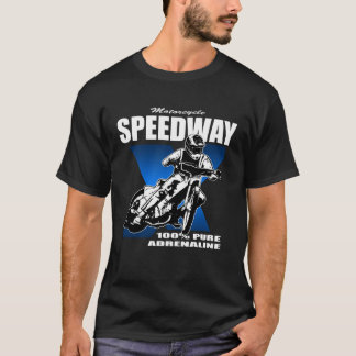 Speedway railway sport motorcycle racing driver tシャツ