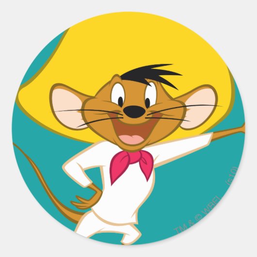 SPEEDY GONZALES™スタンディング ラウンドシール (正面)