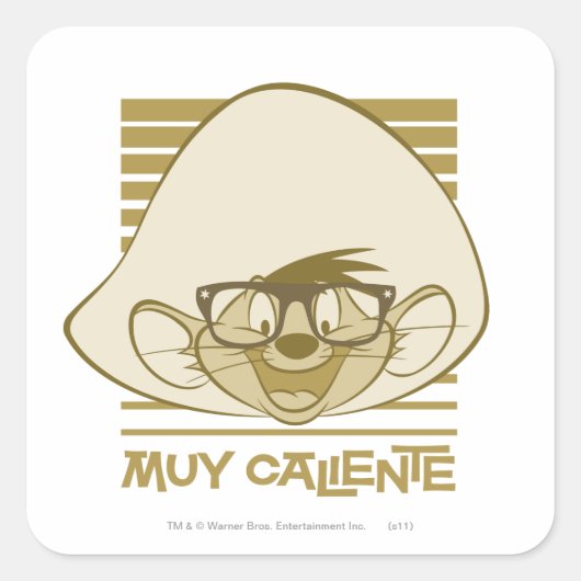 SPEEDY GONZALES™ - Mui Caliente スクエアシール (正面)