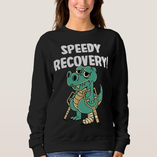 Speedy recovery Dinosaurs スウェットシャツ (正面)