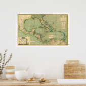 Speer 1796による西インディの一般図 ポスター (キッチン)