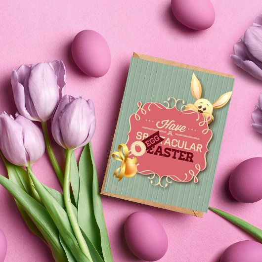 SpEGGtacularイースターグリーティングカードを持っている シーズンカード