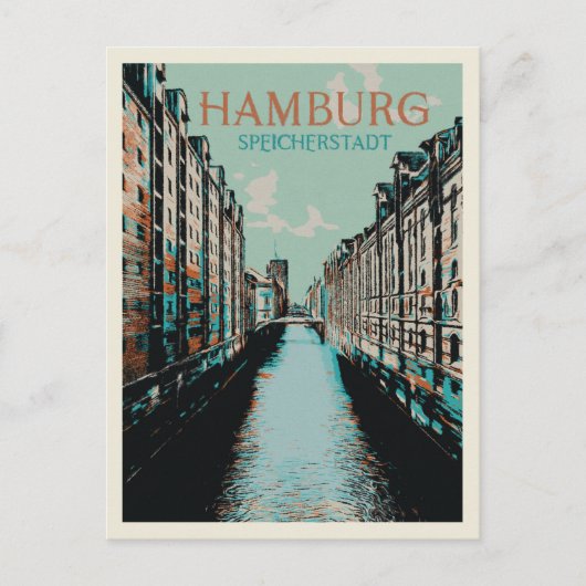 Speicherstadt Hamburg – アイコニック・ウェアハウス・ディストリクト ポストカード (正面)