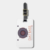 spekersパターン音楽音低音格子低音 ラゲッジタグ (正面縦)