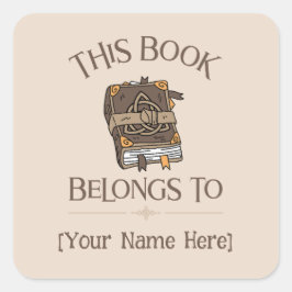 Spell Bookこれは蔵書票 スクエアシール