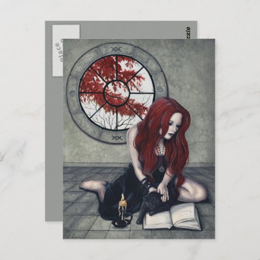 Spellbookの魔法使いの郵便はがき ポストカード (正面/裏面)