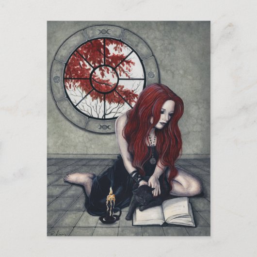 Spellbookの魔法使いの郵便はがき ポストカード (正面)