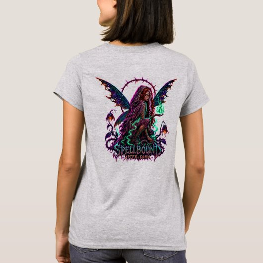 Spellbound After Dark – Neon Witch Fairy Tシャツ (裏面)