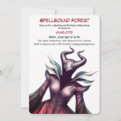 Spellbound Forest – ダークフェアリーの誕生日パーティー 招待状 (正面)