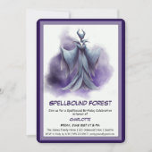 Spellbound Forest – ダークフェアリーの誕生日パーティー 招待状 (正面)