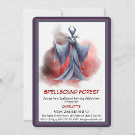 Spellbound Forest – Dark Fairy Birthday Party  招待状