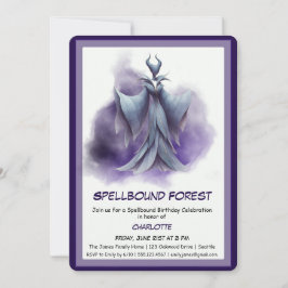 Spellbound Forest – Dark Fairy Birthday Party  招待状
