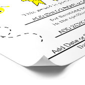 Spelling Bee証明書を1位子供へ置 ポスター (角)