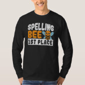 Spelling Bee 1st Place School Spelling Bee Tシャツ (正面)