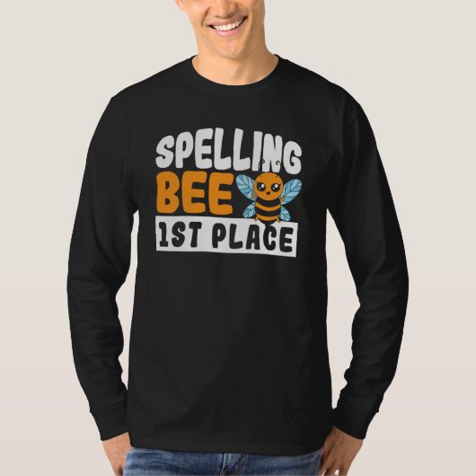 Spelling Bee 1st Place School Spelling Bee Tシャツ (正面)