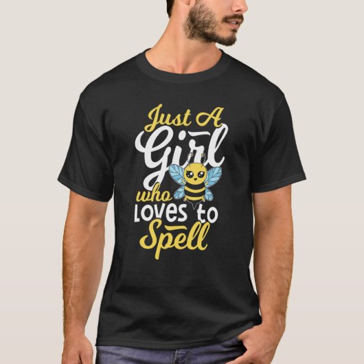 Spelling Bee Comeptition Winner Girl Spelling Bee Tシャツ (正面)